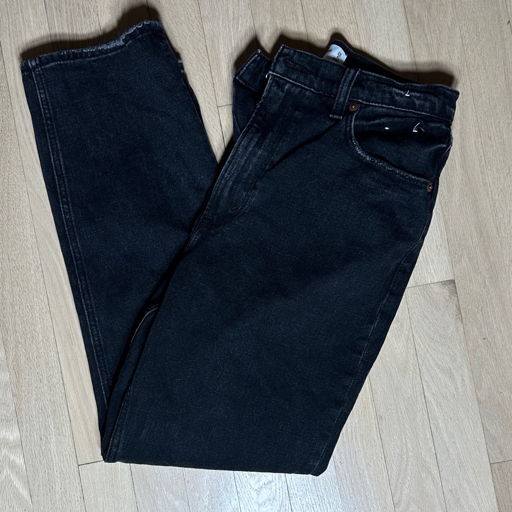 Abercrombie & Fitch Women's Black Straight Leg Jeans